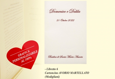 Libretto Messa 6 - Cartoncino Modigliani Avorio (Martellato)